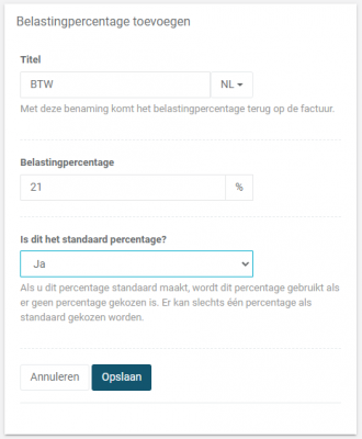 Automatisch een factuur bij elke boeking en btw-weergave per post