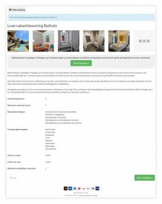 Nu een detailpagina met extra informatie bij een boekbaar item mogelijk
