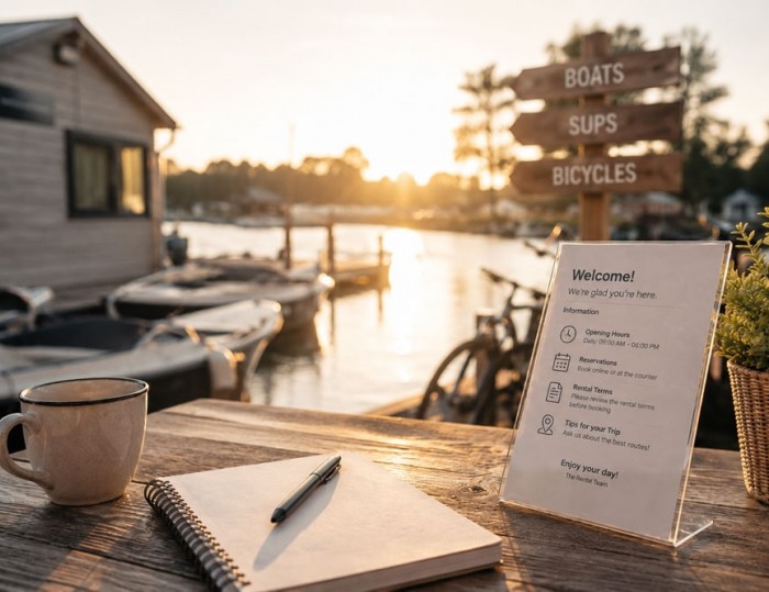 Rental software with more control over bookings, branding and rental planning